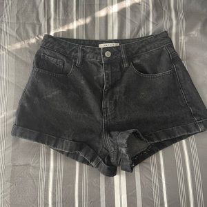 Black Denim shorts
